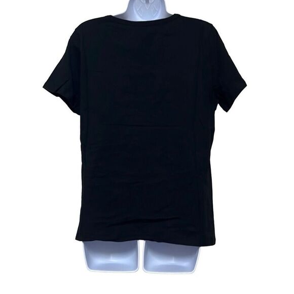 Revolve n:Philanthropy Cypress Slit Cutout TShirt Black Distressed Small NWT - Picture 2 of 7